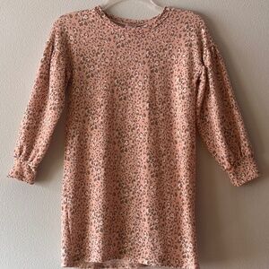 Paper Crane Girls For All Seasons Dress Tunic Shirt Pink Leopard Print Size Lg